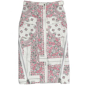 sacai サカイ 22SS 日本製 Bandana Print Skirt バンダナプリントスカート 22-05927 1 OFF WHITE ペイズリー ボトムス【中古】【sacai】