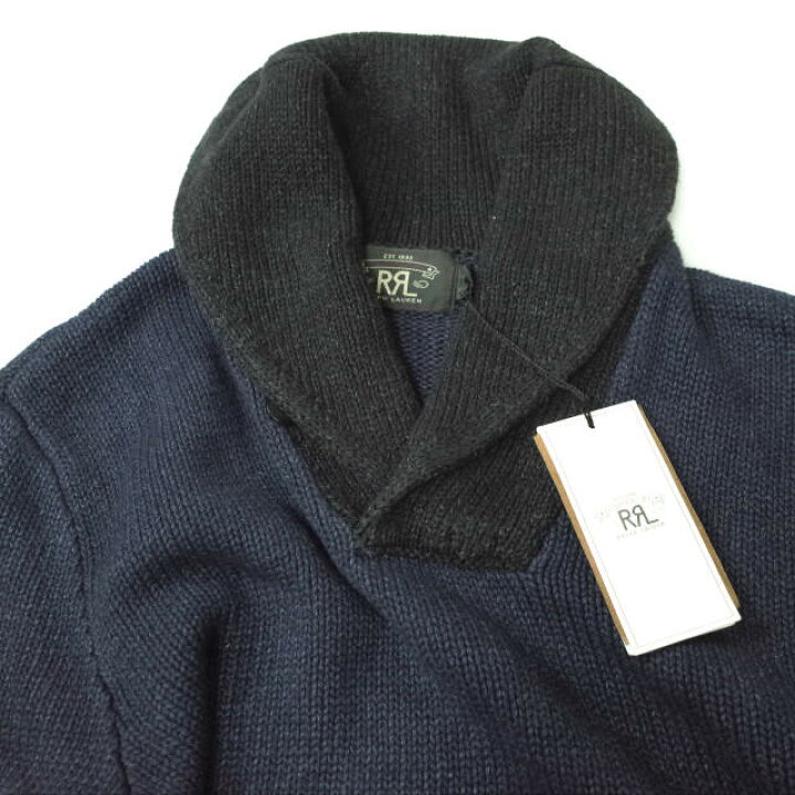 楽天市場】RRL ダブルアールエル INDIGO SHAWL COLLAR KNIT ツートーン 