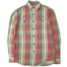 RRL ダブルアールエル L/S FLANNEL PLAID WORK SHIRTS コットンフランネル チェックワークシャツ XS レッド Double RL 長袖 トップス【中古】【RRL】