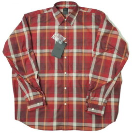 DAIWA PIER39 ダイワ ピア39 22SS Tech Work Shirts Flannel Plaids テックワークシャツ フランネルプラッズ BE-88022 L(JP) DARK RED 長袖 チェック トップス【新古品】【中古】【DAIWA PIER39】