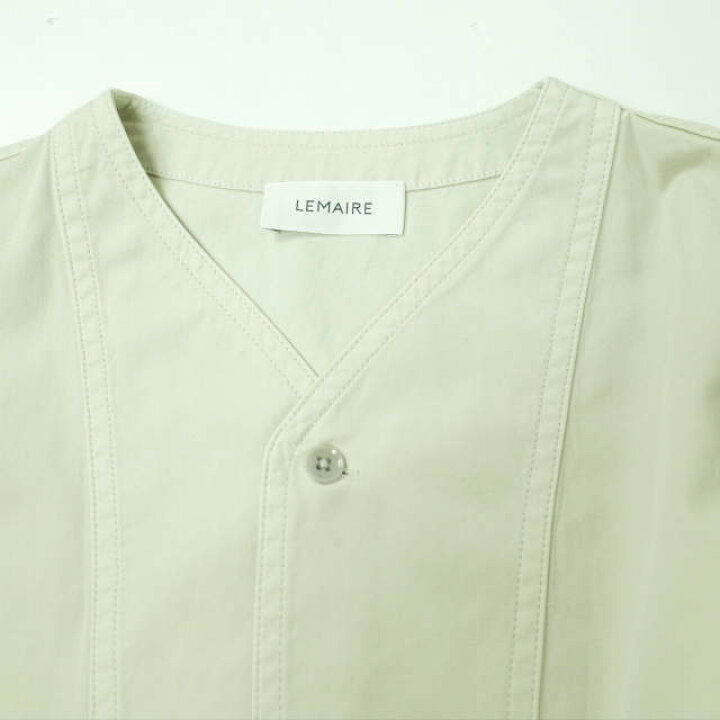 楽天市場】LEMAIRE ルメール 22SS V-NECK SHIRT コットンギャバジン V 