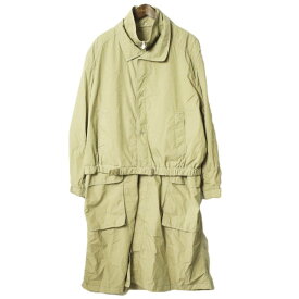 LEMAIRE ルメール 22SS PARACHUTE PARKA パラシュートパーカ X221 CO175 LF726 M PALE KHAKI レイヤード コート アウター【新古品】【中古】【LEMAIRE】