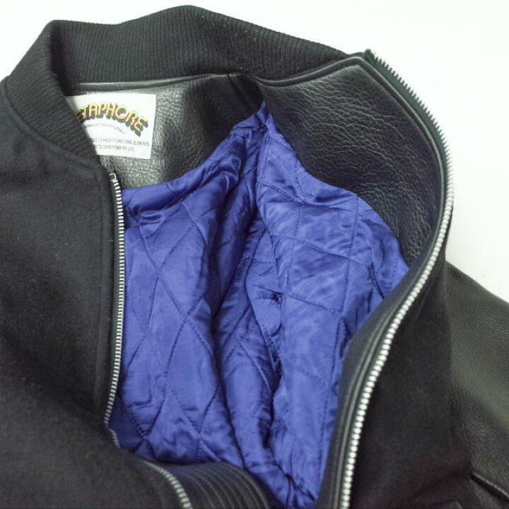 楽天市場】METAPHORE メタファー 日本製 Leather Stadium Jacket 