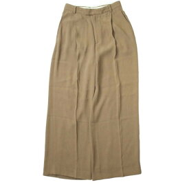 6 ROKU BEAUTY&YOUTH UNITED ARROWS ロク ビューティーアンドユース ユナイテッドアローズ 日本製 GEORGETTE HIGH WAIST PANTS ジョーゼットハイウエストパンツ 8614-202-0025 34 ブラウン ボトムス【中古】【6 ROKU BEAUTY&YOUTH UNITED ARROWS】