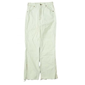 Wrangler x BEAUTY&YOUTH UNITED ARROWS ラングラー ビューティーアンドユース ユナイテッドアローズ 別注 SC Wrangler BYSP DNM スリットデニムパンツ WS8164 S OFF WHITE ジップフライ カットオフ ボトムス【中古】【Wrangler × BEAUTY&YOUTH UNITED ARROWS】