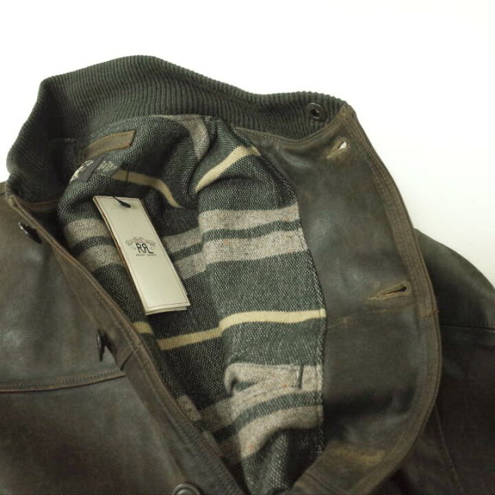 楽天市場】RRL ダブルアールエル Leather Car Coat レザーカーコート 