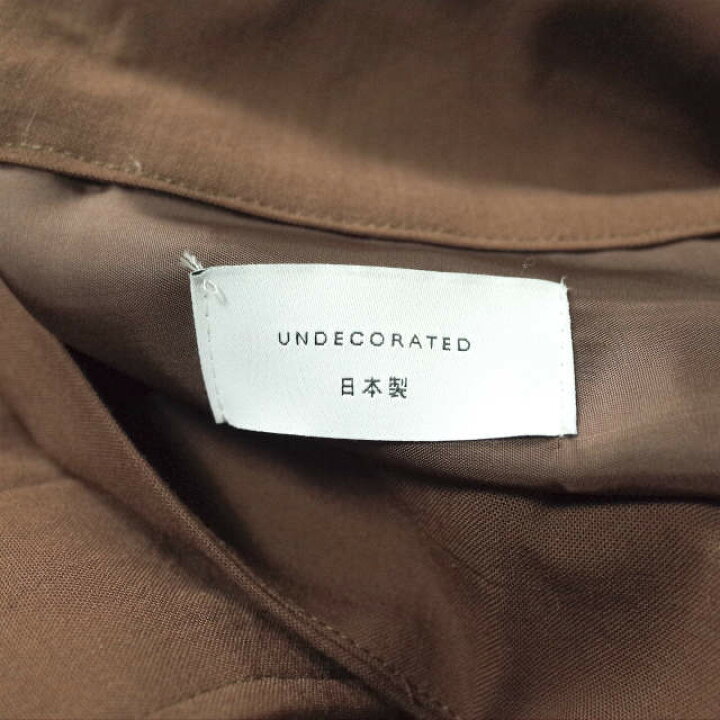 楽天市場】UNDECORATED アンデコレイテッド 21SS 日本製 WOOL CUPRA 