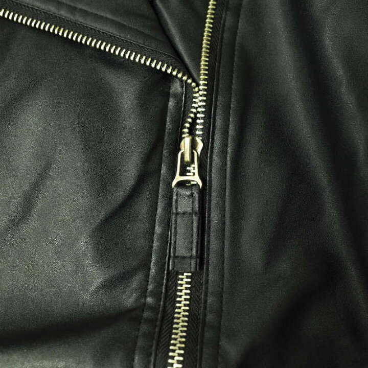 楽天市場】no brand ノーブランド フェイクレザー ダブルライダース 
