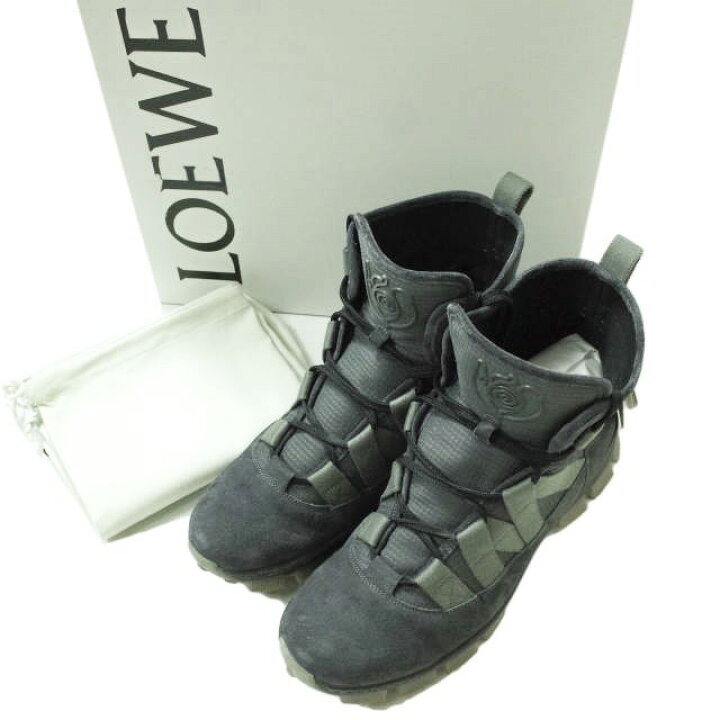 楽天市場】LOEWE ロエベ Suede Trimmed Hiking Boots スエード 