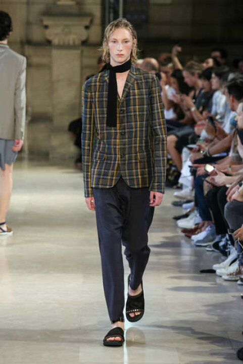 楽天市場】kolor カラー 17SS 日本製 リネンナイロン チェック3B  