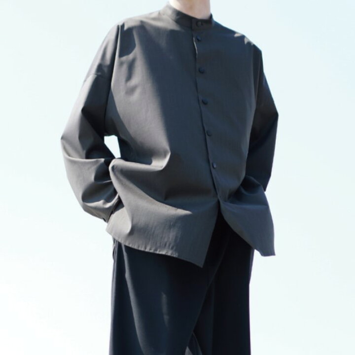 楽天市場】neverlamp ネバーランプ 19AW 日本製 STAND COLLAR SHIRT 