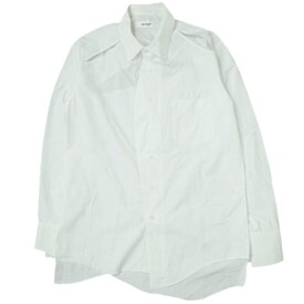 sulvam サルバム 22SS 日本製 Slash collar shirt スラッシュアシンメトリーレギュラーカラーシャツ SP-B01-001 S WHITE ユニセックス トップス【中古】【sulvam】
