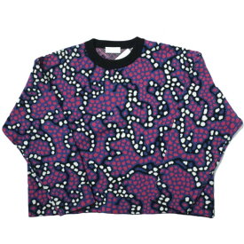 NEON SIGN ネオンサイン 日本製 Allosaurus Sweater アロザウルス ジャガードニット No.1196 46 BLUE セーター クルーネック プルオーバー トップス【新古品】【中古】【NEON SIGN】