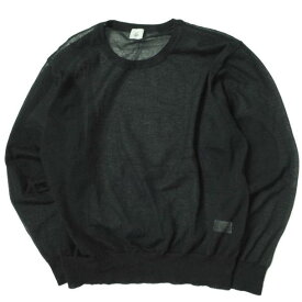 6 ROKU BEAUTY&YOUTH UNITED ARROWS ロク ビューティーアンドユース ユナイテッドアローズ SUKE ELBOW PATCH KNIT 透けエルボーパッチニット 8613-105-0098 Free ブラック セーター クルーネック プルオーバー トップス【中古】【6 ROKU BEAUTY&YOUTH UNITED ARROWS】