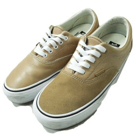 Engineered Garments x VANS VAULT エンジニアードガーメンツ ヴァンズ ボルト 22SS 別注 OG ERA GORE LX クレイジーパターン エラ US9(27cm) TAN/WHITE サイドゴア スリッポン スニーカー シューズ【中古】【Engineered Garments × VANS VAULT】