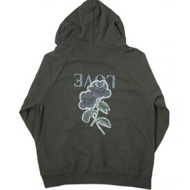 el conductorH コンダクター 22AW 日本製 STONE DECORATION HOODED SWEATER ROSE スワロフスキークリスタル スウェットプルオーバーパーカー PD22AC01 4(L) ブラック PASSION DESIRE LOVE 薔薇 トップス【中古】【el conductorH】