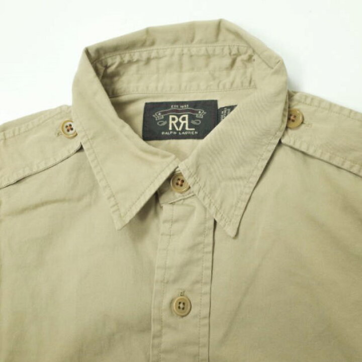 楽天市場】RRL ダブルアールエル Garment Dyed Twill Military Shirt 