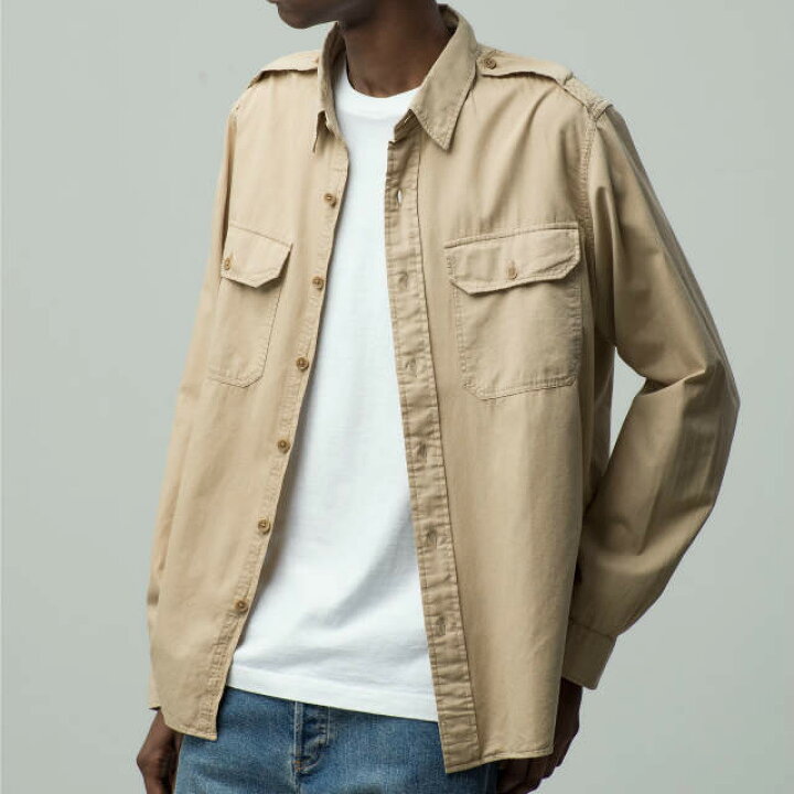 楽天市場】RRL ダブルアールエル Garment Dyed Twill Military Shirt 