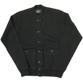 RRL ダブルアールエル COTTON BASEBALL JACKET コットン ベースボールジャケット 782611231001 S ブラック Double RL ニット アウター【新古品】【中古】【RRL】