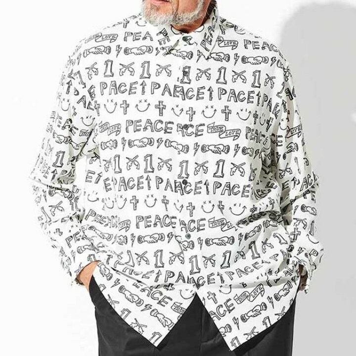 楽天市場】roarguns ロアーガンズ 23SS 日本製 GRAFFITI PRINT SHIRT 