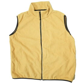 CAL O LINE x Pilgrim Surf+Supply キャルオーライン ピルグリム サーフ+サプライ 22AW 別注 日本製 PILLOW VEST フリースジップベスト CL222-PG01 L YELLOW ジレ トップス【中古】【CAL O LINE × Pilgrim Surf+Supply】