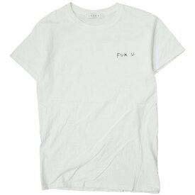 LABRAT ラブラット 日本製 FUKU刺繍Tシャツ S ホワイト 半袖 福 トップス【中古】【LABRAT】