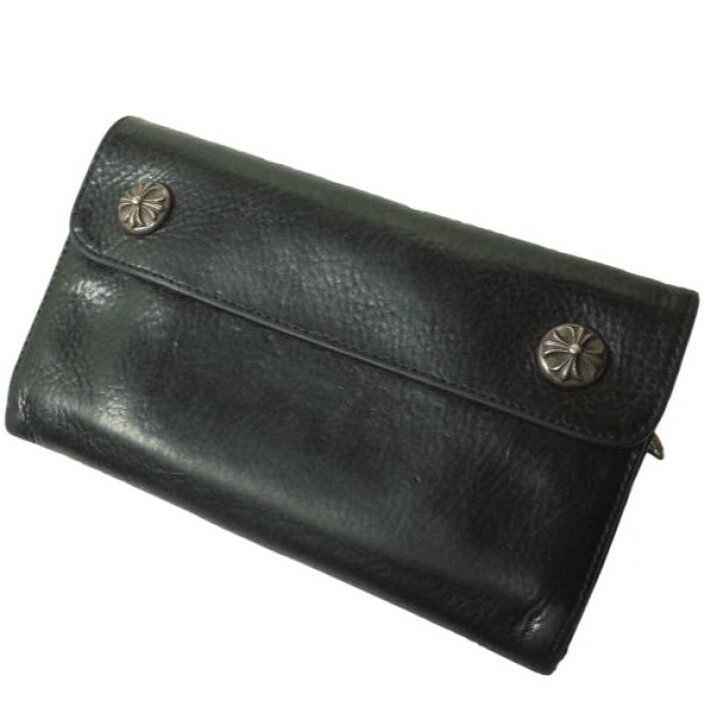楽天市場】CHROME HEARTS クロムハーツ WAVE WALLET CROSS BUTTONS  