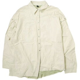 AULA AILA x B’2nd アウラアイラ ビーセカンド 21AW 別注 フェイクレザーシャツ 1213-04050 0 IVORY 長袖 トップス【中古】【AULA AILA × B’2nd】