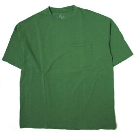 A4A エーフォーエー 23SS シルケットポケット半袖Tシャツ A4A202304-016 L GREEN LHP オーバーサイズ トップス【中古】【A4A】