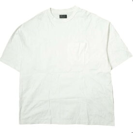 A4A エーフォーエー シルケットポケット半袖Tシャツ 606222113 L WHITE LHP オーバーサイズ トップス【中古】【A4A】