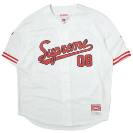 SUPREME シュプリーム 23AW Mitchell & Ness Downtown Hell Baseball Jersey ダウンタウンヘルベースボールジャージ L WHITE WEEK5 半袖 ベースボールシャツ トップス【新古品】【中古】【SUPREME】