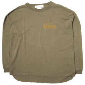 REMI RELIEF x L'Appartement レミレリーフ アパルトモン 別注 日本製 Print L/S Tee プリントロングスリーブTシャツ 19070560007430 Free BROWN トップス【中古】【REMI RELIEF × L'Appartement】