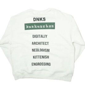 Danke Schon ダンケシェーン 23AW WEB&DEPOT限定 LOGO SWEAT CN ロゴクルーネックスウェット UNS23AW-003 L ホワイト トレーナー プルオーバー オーバーサイズ トップス【新古品】【中古】【Danke Schon】