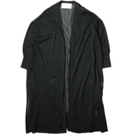 ADAWAS アダワス SHEER LONG CARDIGAN ADWS-008-41 Free ブラック 和紙 トップス【中古】【ADAWAS】