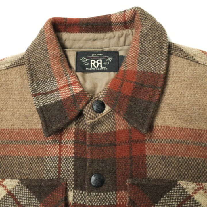楽天市場】RRL ダブルアールエル 22AW WOOL PLAID WORK SHIRT SWEATER 