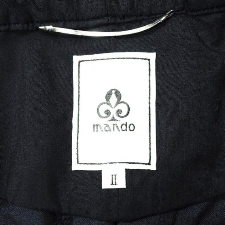 楽天市場】mando マンド 21SS 日本製 PE/RA TUCK SARROUEL PANTS 