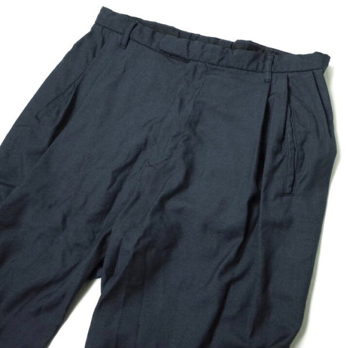 楽天市場】mando マンド 21SS 日本製 PE/RA TUCK SARROUEL PANTS 