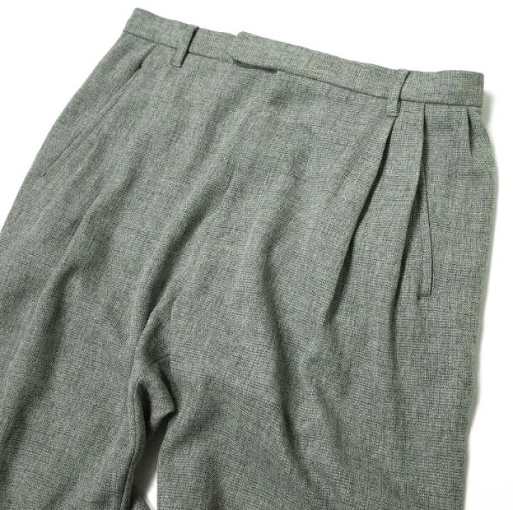 楽天市場】mando マンド 20AW 日本製 PE TWEED TUCK SARROUEL PANTS 