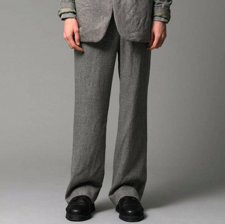 楽天市場】mando マンド 20AW 日本製 PE TWEED TUCK SARROUEL PANTS 