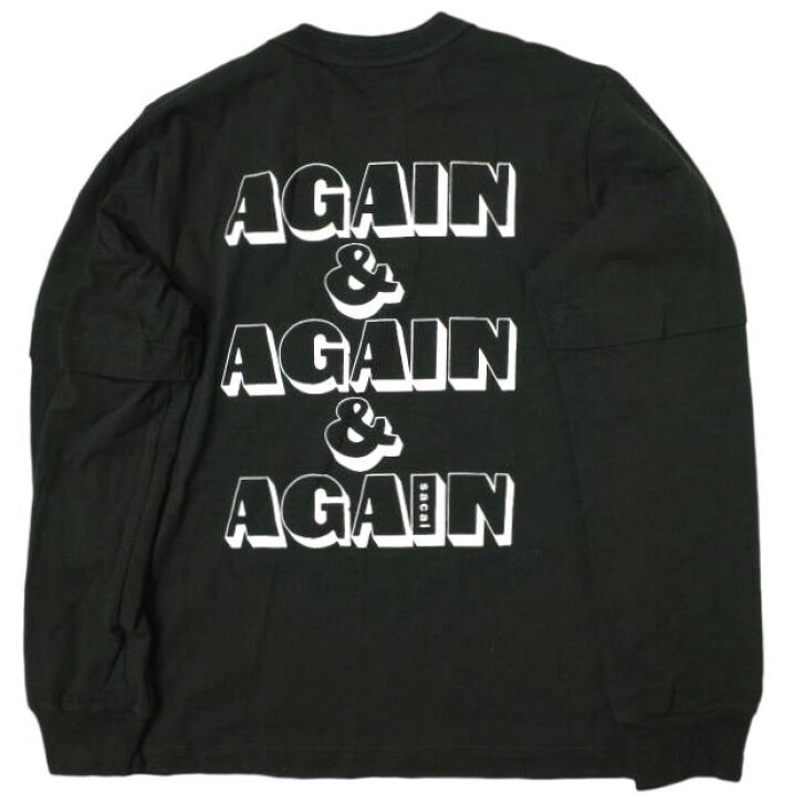 楽天市場】sacai サカイ 22SS AGAIN & AGAIN & AGAIN L/S T-SHIRT ロゴ 