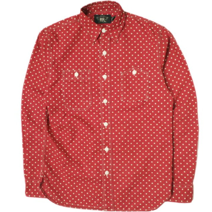楽天市場】RRL ダブルアールエル 23AW POLKADOT WOVEN WORK SHIRT 