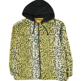 SUPREME シュプリーム 23AW Fleece Zip Up Hooded Shirt フリースジップアップフーデッドシャツ L Brown Leopard WEEK11 パーカー トップス【新古品】【中古】【SUPREME】