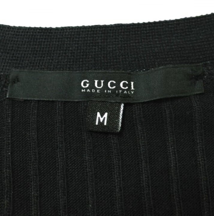 楽天市場】GUCCI グッチ イタリア製 リブ編みシルクVネック 