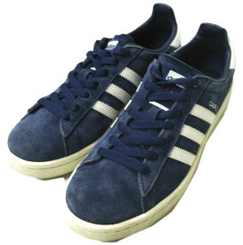 adidas アディダス CAMPUS キャンパス BZ0086 US6(24cm) DARK BLUE/RUNNING WHITE/CHALK WHITE スニーカー シューズ【中古】【adidas】