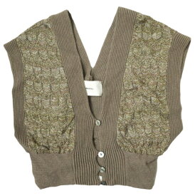 TODAYFUL トゥデイフル 21SS Lace Knit Bustier レースニットビスチェ 12110521 Free キャメル セーター トップス【中古】【TODAYFUL】