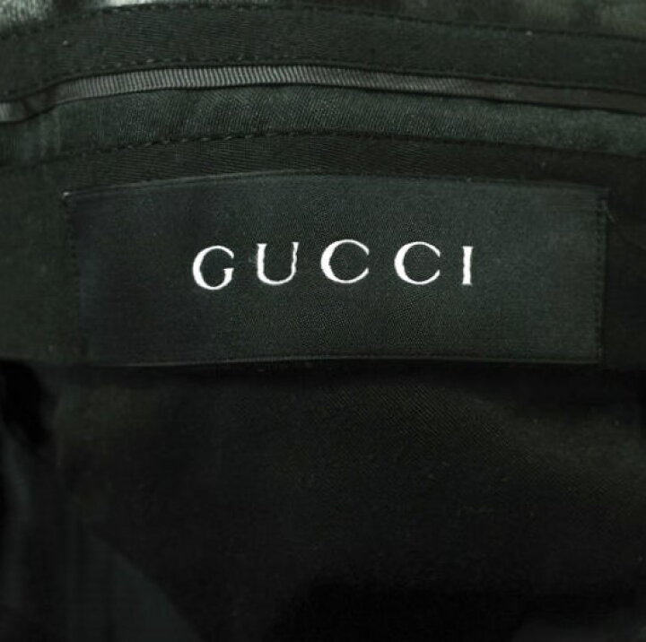 楽天市場】GUCCI グッチ イタリア製 レザーコンビ スリムベロアパンツ 