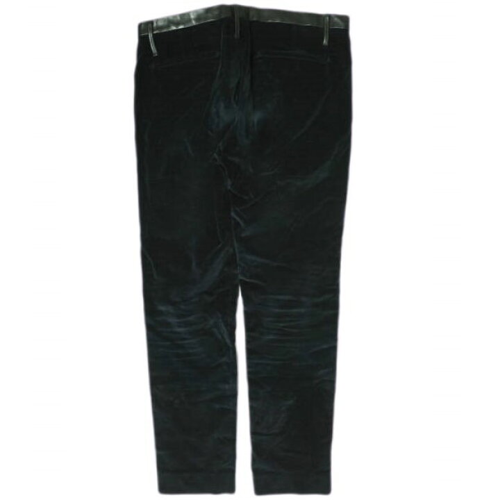 楽天市場】GUCCI グッチ イタリア製 レザーコンビ スリムベロアパンツ  