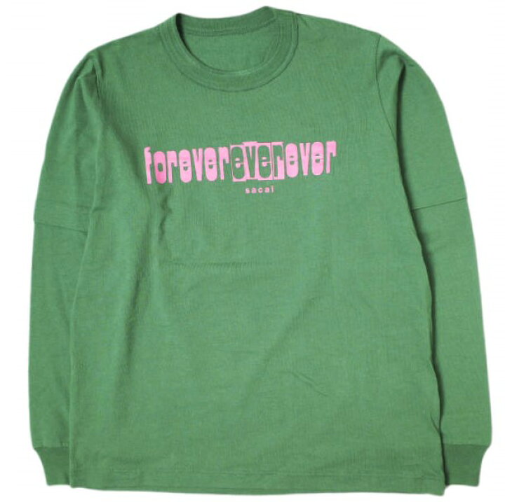 楽天市場】sacai サカイ 22AW Forever ever ever L/S T-Shirt ロゴ 
