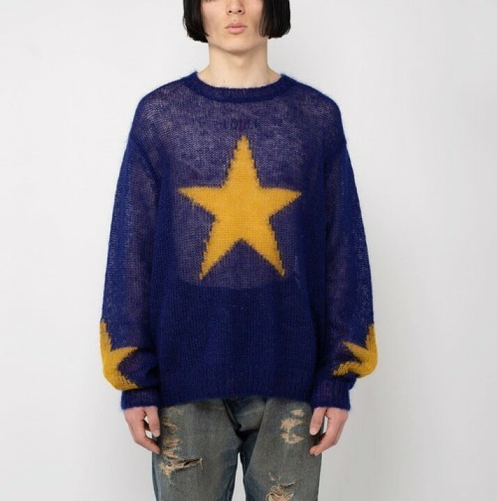 楽天市場】MYNE マイン 22AW Star Mohair Knit PO スターモヘアニット 