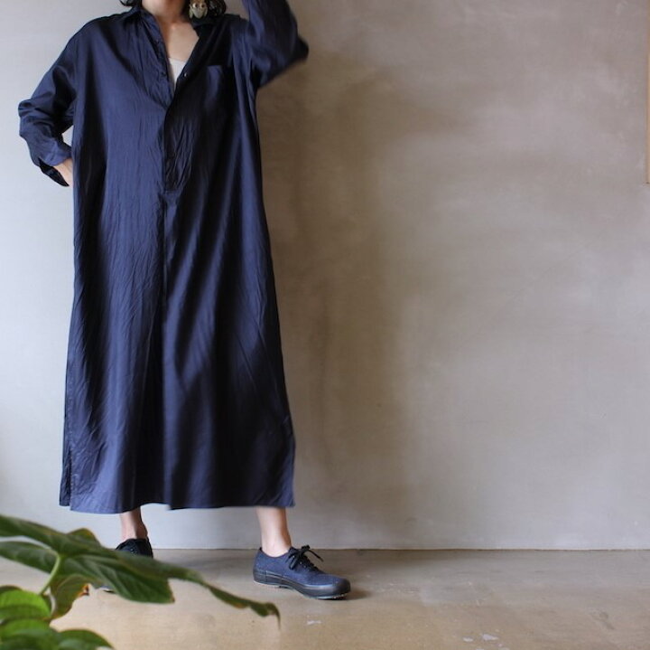 楽天市場】COMOLI コモリ 日本製 シルクシャツワンピース M01-02014 0  